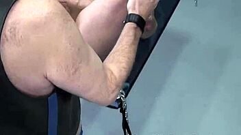 Rough inked bear cub takes ass pounding