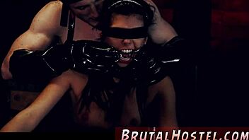 Old Man Kisses Tiny Latina Teen Gina! Extreme Bondage Domination