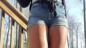 Amateurs ignoring messy outdoor public desperation