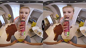 Virtual taboo adventure with stepbrother's new toy