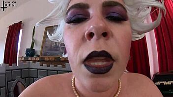 Ursula's audible digestion in belle-inspired cosplay video