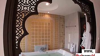 Amateur asian teen 18+ strips naked for her hunk boyfriend