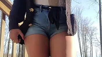 Amateurs ignoring messy outdoor public desperation