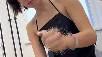 he dragged me to model his huge dick, got naked, and we had wild sex at home, oops