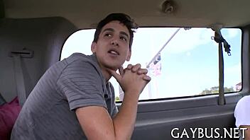 Gay cock sucking and bareback blowjob pleasures unfold