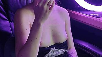 beautiful asian lady smoking a cigarette so seductively!