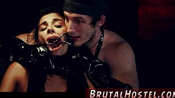 Old Man Kisses Tiny Latina Teen Gina! Extreme Bondage Domination