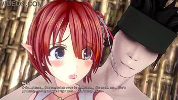 ricca faces bandits in uncensored 4k 3d hentai