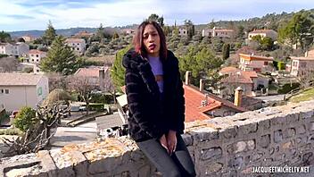 Ebony Teen Reyna's Intense Casting Blowjob