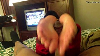 Want a Saturday footjob with cum?