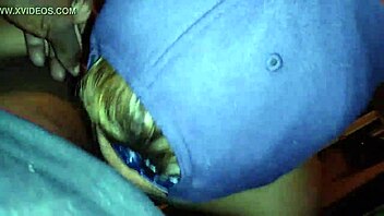 Latina gives blowjob to black cock with cute ass