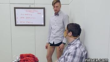 horny teen 18+ endured harsh anal therapy in asylum for bizarre treatment.