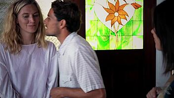 Chubby German Babe Blows in the Shower