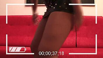 ugh, my horny blonde gf stripping in leather corsage got me all messed up