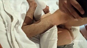 young teen moves ass while getting fucked by older men