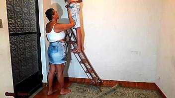 Horny electrician trades services for oral sex discount