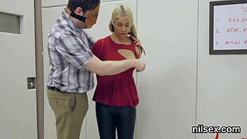 horny teen 18+ endured harsh anal therapy in asylum for bizarre treatment.