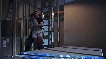 BDSM slave with natural big tits has her nipples clamped and is choked