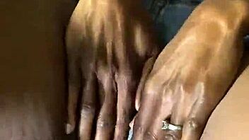 Look at This Ebony Wife Being Sexy Alone in the Group Scene