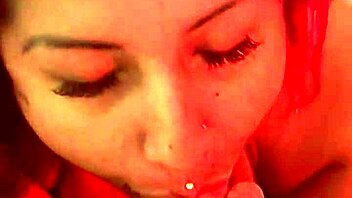 Young latina wife swallows sloppy cumshot homemade