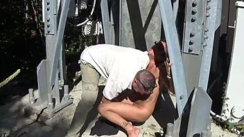 Kicca martini fucked outdoors with piss in mouth