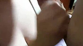 Big tit bbw gives a sloppy blowjob and gets covered in cum