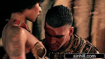 Pharaoh Bangs Stunning African Princess Hard