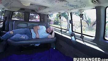 Harmony's pussy gets filled by a big dick in a car