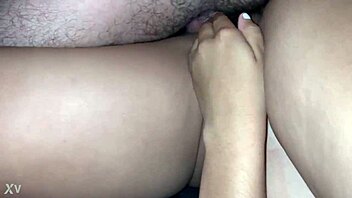 Redbone takes that big brown cock in the backseat for creampie