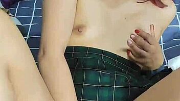 Mexican Student Masturbates Her Tight Pussy in Homemade POV Video