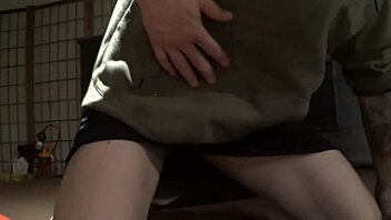 Crossdressed Stripping with Ripped Clothes