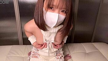 Watch her masturbate those nipples in costumes!