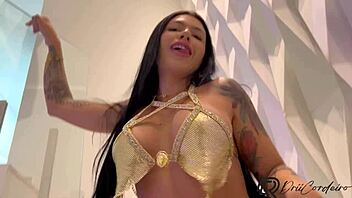 Drii Cordeiro Sits On Tattooed Cock!