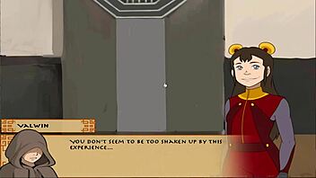 Animated porn video of Jinora and Ikki engaging in hardcore sex