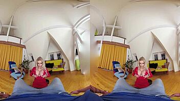 Czech vr blonde fucks with huge boobs