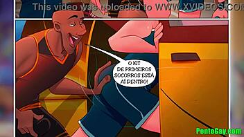 Cartoon gay boys get their asses pounded by BBC