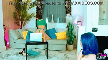 Sexy momma - step daughter blue catches pussykat online