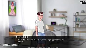 Erotic Anime gameplay with rough sex and orgasm