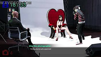 Cartoon porn: Monica's sensual 3D photo shoot