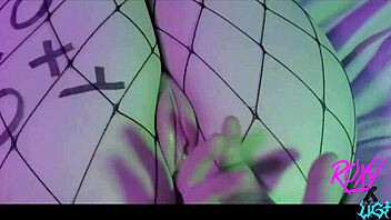 Roxy Lights Gets Intensely Fucked Right Through Her Sheer Fishnets, Revealing Every Thrust And Pussy Action.