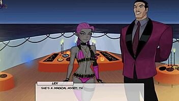 Feeling excited at the DC comics costume party sex