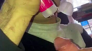 Watch this cross dresser get dominated by a guy