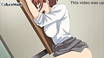 Student Gets Bent Over for Blowjob and Fucking in Classroom