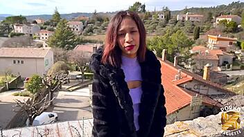 European amateur with small tits and big ass gets pounded