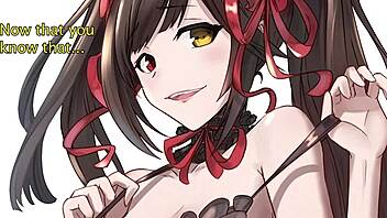 kurumi's feet guiding your edging in this femdom hentai joi contest