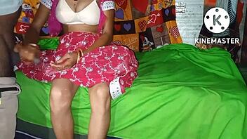 Indian desi wife rides hard in steamy bedroom action.