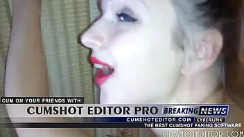 Cute submissive teen deepthroats cock in amateur pov session.