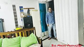 big macky the housekeeper fucks the hot black babe right away