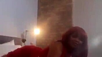 ebony couple does foot play on webcam with friends