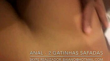 Brazilian bull director from Bahia makes two girls cum with anal threesome in Salvador.